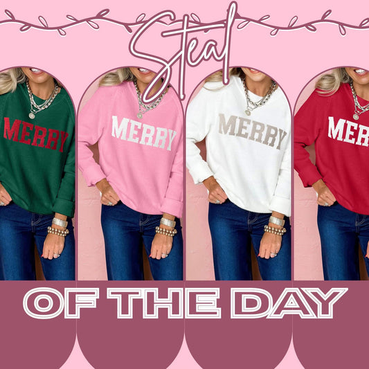 MERRY raglan sweatshirt